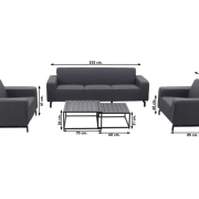 Boavista stoel-bank loungeset - Sooty